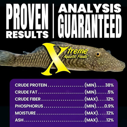Xtreme Scrapers Wafers - Premium 14mm Fast-Sinking Fish Food – Nutrient & Cellulose Rich Ideal for Nocturnal Feeders, Catfish, Plecostomus Species, and Loaches – USA Farm Grown (9oz) XtremeAquaticFoods
