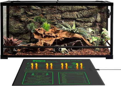 iPower 20” x 20.75” Seeding Heat Mat Upgraded Carbon Film Indoor Warm Hydroponic Plant Germination Starting Pad Durable Waterproof, 20" x 20.75", Black iPower