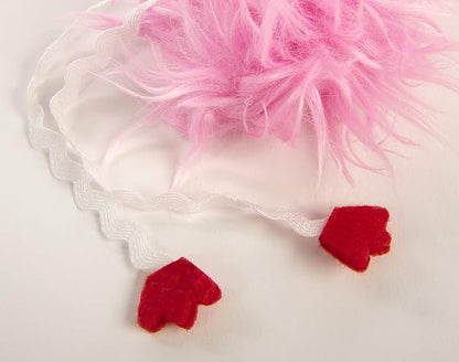 SmartyKat Flamingo Flip Feather Cat Toy, Contains Silvervine & Catnip - Pink, Small - PAWPICO