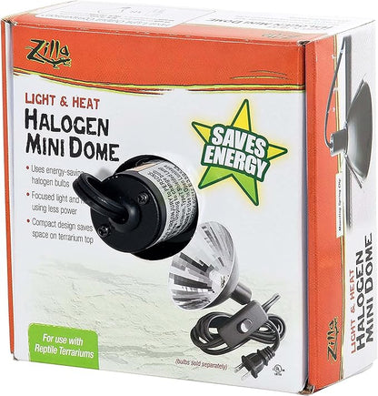 Zilla Light & Heat Halogen Mini Dome For Reptile Terrariums One Size Zilla