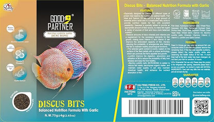 Purify Series for Discus Fish Food, Tropical Sinking Pellets, Suitable for Angelfish, Cichlids and Fish, All Natural Ingredients, 2.65 oz (Pack of 1) GOODPARTNERFishFoodPurifySeries