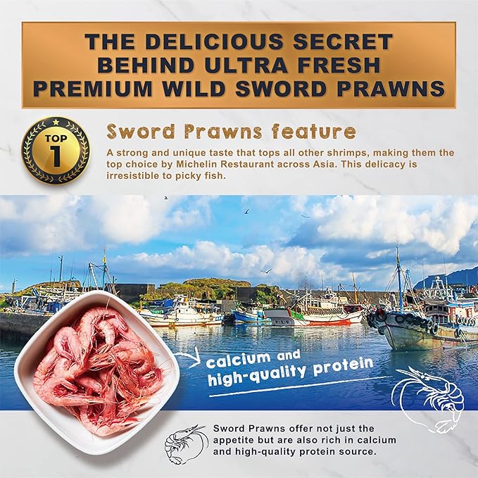 Ultra Fresh Floating Baby Turtle Food, All Natural Ingredients, Wild Sword Prawn, Calcium Vitamin D Enriched for Picky Aquatic Baby Turtles, Baby Turtle Nutri Stick 3.35 oz UltraFresh-ShrimpDelight