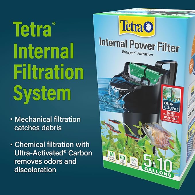 GloFish Aquarium Starter Kit, 6.6 Gallon Fish Tank, Includes Blue & White LED Lights, Tetra Whisper Bio-Bag Filter & Thermometer GloFish