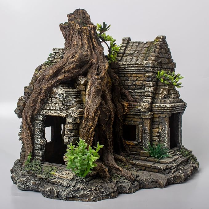 Fish Tank Decorations Aquarium Décor Resin Artificial Tree Trunk Root (B) Taomypets