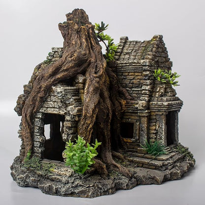 Fish Tank Decorations Aquarium Décor Resin Artificial Tree Trunk Root (B) Taomypets