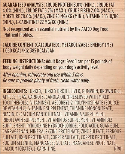 Nutrish Rachael Ray Turkey, Brown Rice & Venison 26 Pounds Dry Dog Food + Weight Management Turkey & Pumpkin 13 Ounce (Pack of 12) Wet Dog Food Bundle - PAWPICO