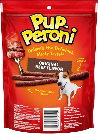 Pup-Peroni Original Beef Flavor Dog Treats, 5.6 Ounce Bag (Pack of 8) - PAWPICO