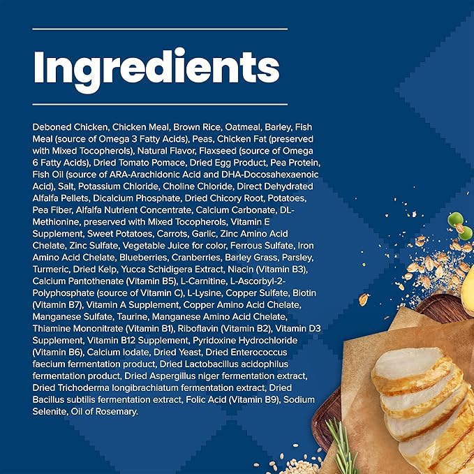 Blue Buffalo Dog Food for Puppies, Life Protection Formula, Natural Chicken & Brown Rice Flavor, Puppy Dry Dog Food, 15 lb Bag - PAWPICO