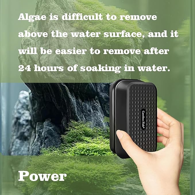 Carefree Fish Aquarium Small Magnetic Cleaner for Glass Fish Tank Magnet Brush Algae Scrapers Floating Bewatermyfriend
