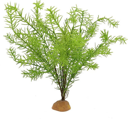JIHAQUA Lifelike Reptile Tank Plant Decor - Realistic Artificial Plastic Plant for Terrariums and Pet Enclosures (Style D) JIHAQUA