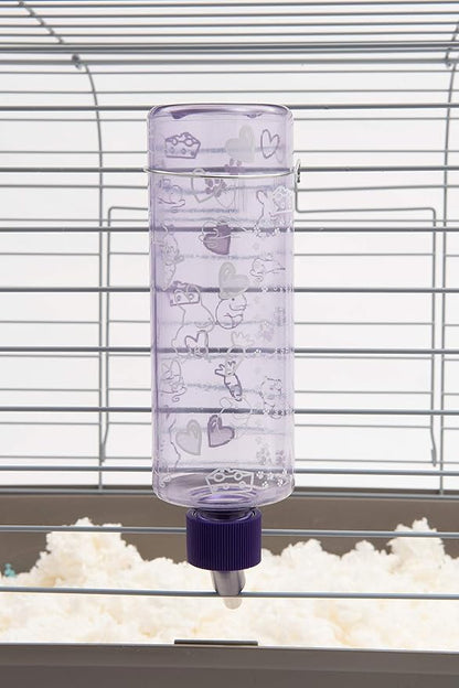 Lixit Standard Cage Water Bottles for Rabbits, Ferrets, Guinea Pigs, Hamsters, Rats, Mice and Other Small Animal's (16 Ounce, Clear) Lixit
