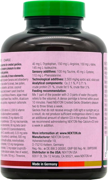 Nekton Crested Gecko Strawberry Pleasure 250g (8.82oz) NEKTON