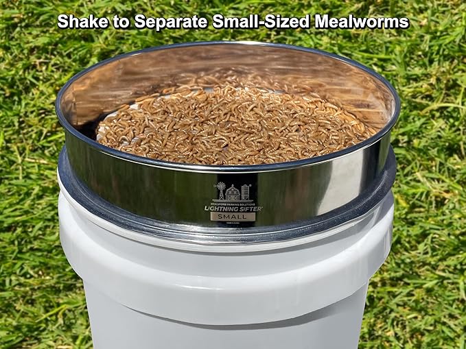 MFS' D-11 Lightning Sifter Small Mealworm Sifting Pan (2nd Gen) MealwormFarmingSolutions