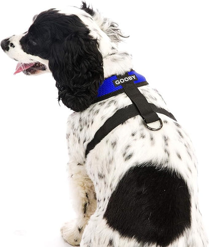 Gooby Comfort X Head In Harness - Blue, X-Large - No Pull Small Dog Harness Patented Choke-Free X Frame - Perfect on the Go Dog Harness for Medium Dogs No Pull or Small Dogs for Indoor and Outdoor Use Gooby