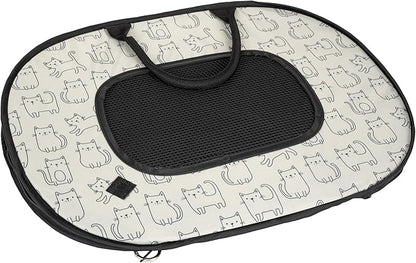 SportPet Designs Soft Sided Cat Carriers, Cat Print 20" - PAWPICO