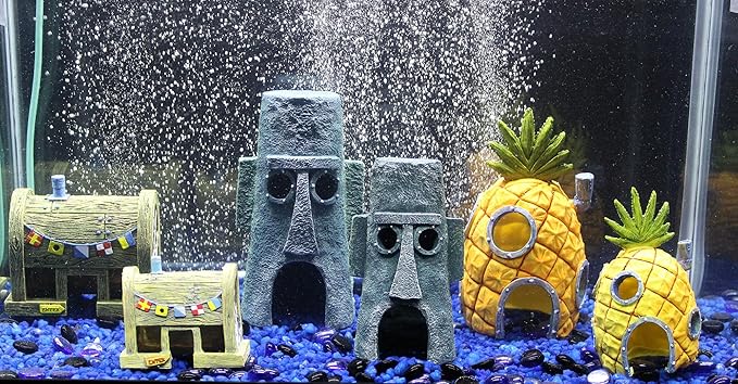 Penn-Plax Spongebob Squarepants Officially Licensed Aquarium Ornament – Spongebob’s Pineapple House – Large Penn-Plax