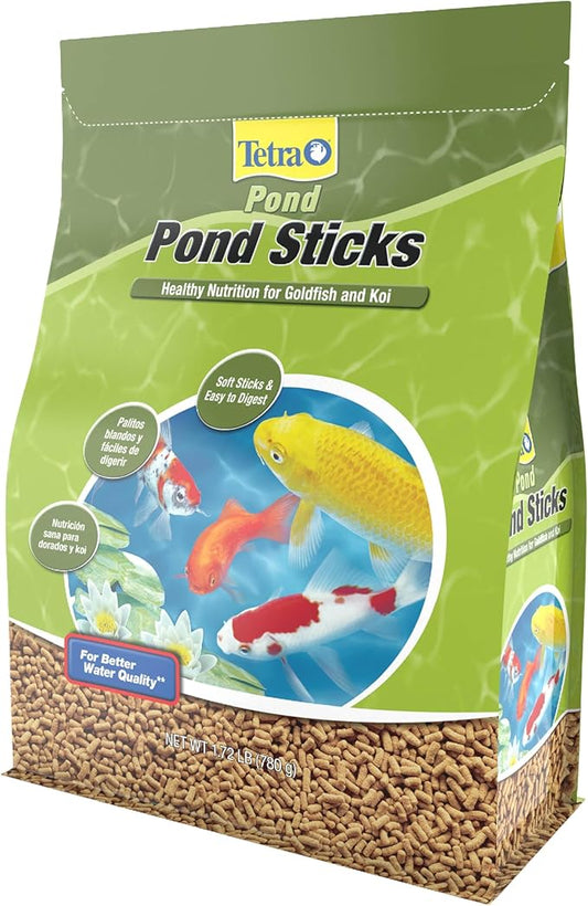 TetraPond Pond Sticks, Pond Fish Food, for Goldfish and Koi, 1.72 Pounds Tetra