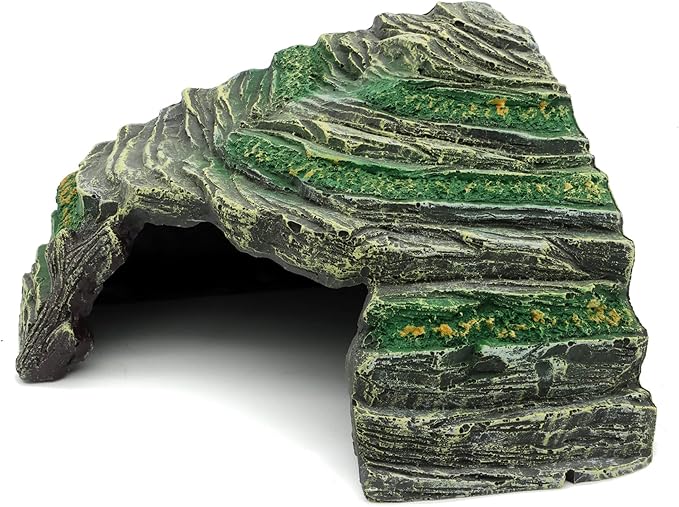 JIHAQUA Terrarium Decor Reptile Hide Reptile Hides and Caves Aquarium Tank Accessories Decorations,Medium JIHAQUA