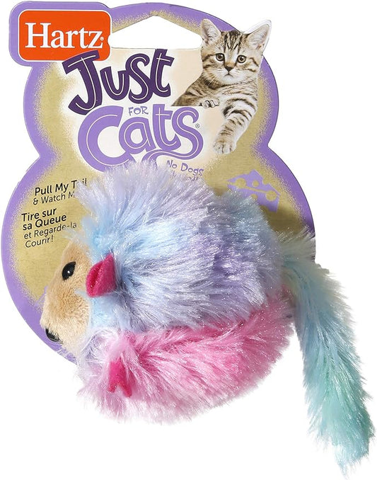 HARTZ Just For Cats Running Rodent Vibrating Plush Mouse Cat Toy - PAWPICO