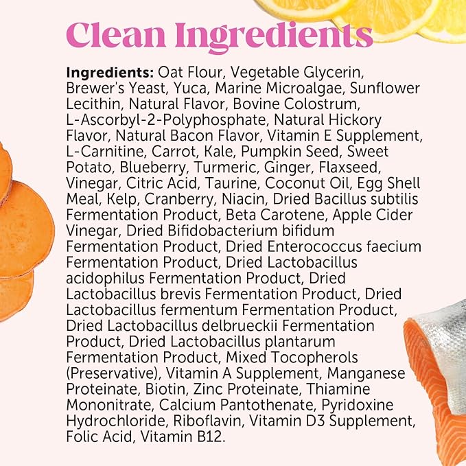 Pet Honesty Multivitamin Puppy Treats - Essential Dog Supplements & Vitamins for Learning and Cognitive Development- Probiotics, Omega Fish Oil for Health & Heart, Immune Health - Dog Health Supplies PetHonesty