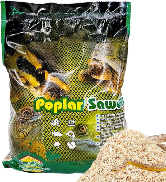 BNOSDM Aspen Snake Bedding,Corn Snake Substrate,Reptile Forest Floor Bedding,Amphibian Tank Substrate,Aspen Shavings Bedding for Ball Python,Lizard,Tortoise,Hamster,4 Quart BNOSDM