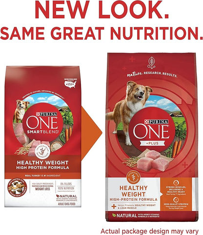 Purina ONE Plus Healthy Weight High-Protein Dog Food Dry Formula - 40 lb. Bag - PAWPICO
