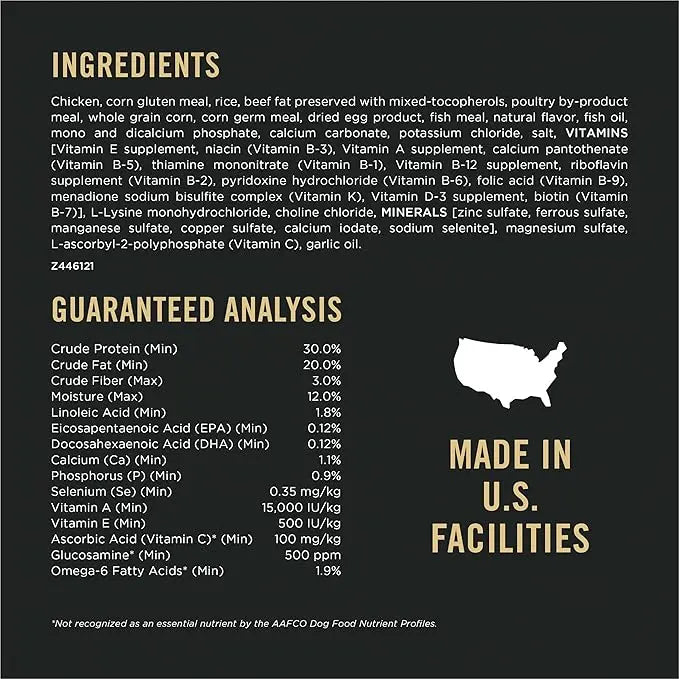 Purina Pro Plan High Calorie, High Protein Dry Dog Food, 30/20 Chicken & Rice Formula - 6 lb. Bag - PAWPICO