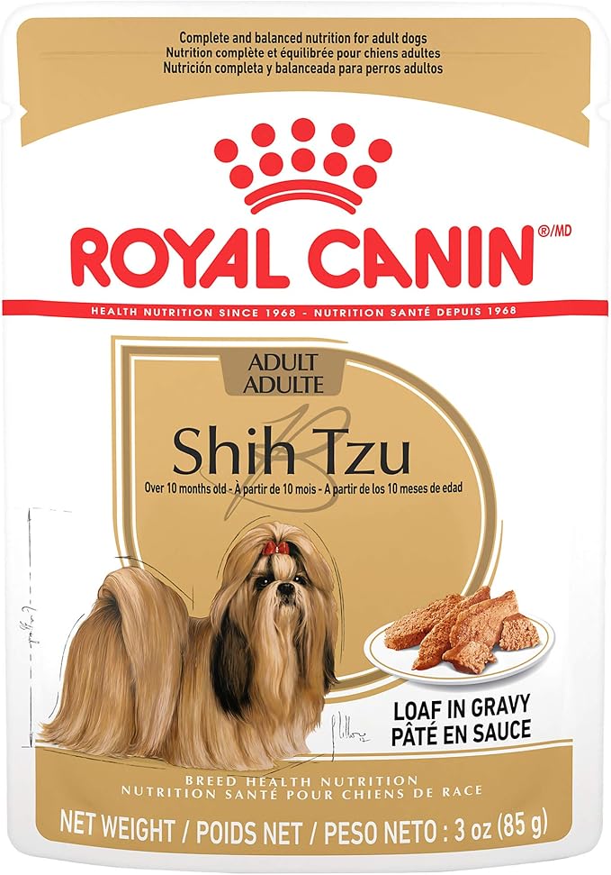 Royal Canin Adult Shih Tzu Wet Dog Food, 3 oz Pouch (Pack of 12) - PAWPICO