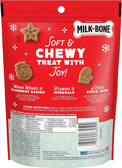 Milk-Bone Limited Edition Winter Pawliday Soft & Chewy Dog Treats, Chicken Recipe, 4.5 Ounce (Pack of 10) - PAWPICO