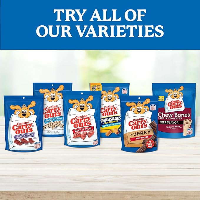 Canine Carry Outs Dog Treats, Beef Flavor, 47 Ounce - PAWPICO