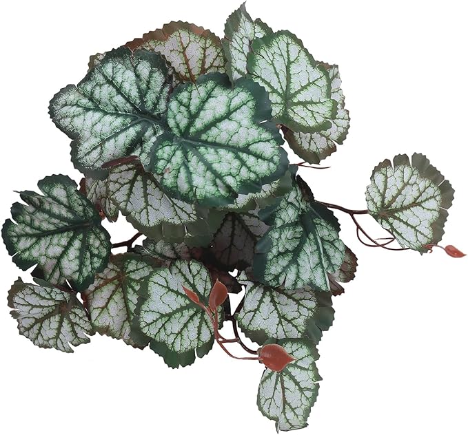 Fake Reptile Plants for Reptile Terrarium Plants, Reptile Plant Décor, Turtle Tank Plants with Suction Cup IBWell