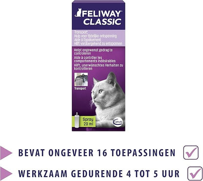 FELIWAY Classic Cat Calming Pheromone Travel Spray (20 mL) Feliway%C2%AE