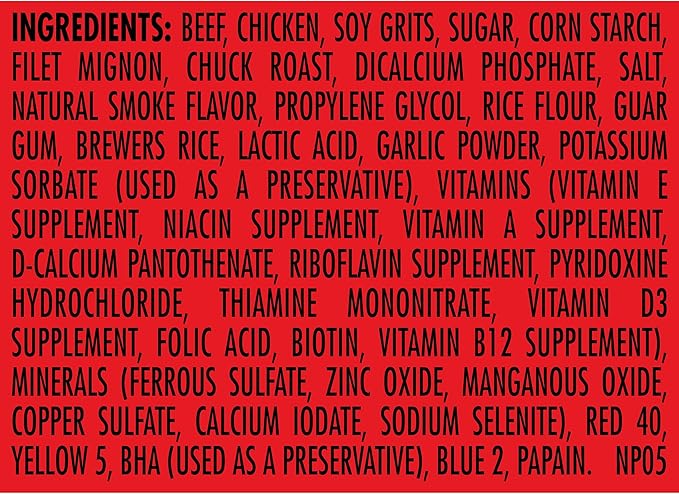 Milk-Bone Soft & Chewy Dog Treats, Beef & Filet Mignon Recipe, 5.6 Ounce (Pack of 10) Made with Real Chuck Roast - PAWPICO