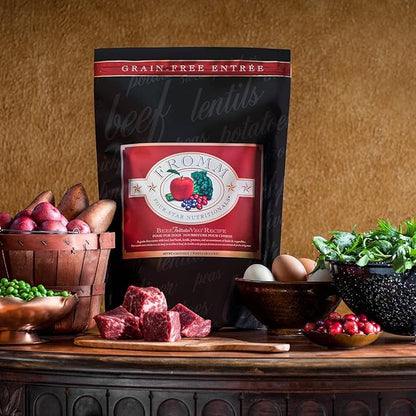 Fromm Four-Star Nutritionals Beef Frittata Veg Dog Food - Premium Dry Dog Food - Beef Recipe - 4 lb - PAWPICO