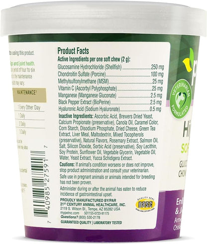 Petnc Natural Care Hip & Joint Health Supplement for Dogs (90 Chews), Glucosamine Chondroitin MSM Dog Chews with Hyaluronic Acid, Liver Flavored Bone & Joint Support Supplement, For All Breeds VisitthePetnc