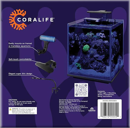 Coralife Aquarium Fish Tank Marine Salt Water Clip-On LED Light Coralife