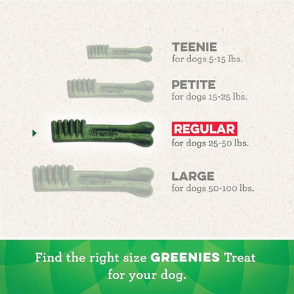 Greenies Original Regular Natural Dog Dental Care Chews Oral Health Dog Treats, 36 count (Pack of 1) - PAWPICO