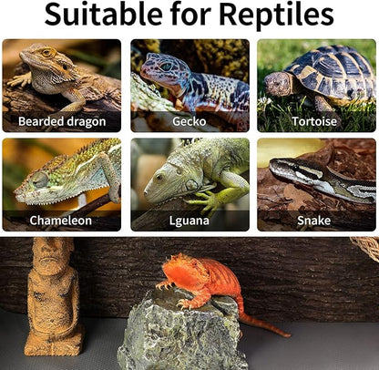 Reptile Carpet, Bearded Dragon Tank Accessories, Terrarium Liner Bedding, Non-Adhesive Terrarium Carpet for Bearded Dragon, Leopard Gecko, Snake, Lizard, Tortoise, Iguana Reptile Tank Grey(18"x72") SISIPAILIFE