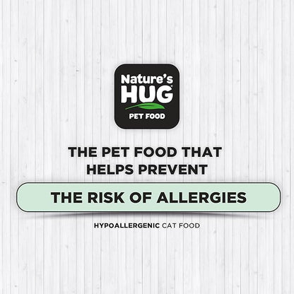 Nature's HUG Dry Cat Food, for Adult-All Breeds, 4 lb. Bag, Just Like Chicken Recipe, Grain Free & Hypoallergenic, Supports Microbiome Health, Sustainable Complete Protein & Balanced Nutrition - PAWPICO