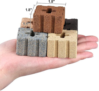 Aquarium Filter Media 40pcs Bio Ceramic Brick for Marine and Freshwater Aquarium Canister Filter Pond Fish Tank (1.8" x 1.8" x 1.1") RealPlus