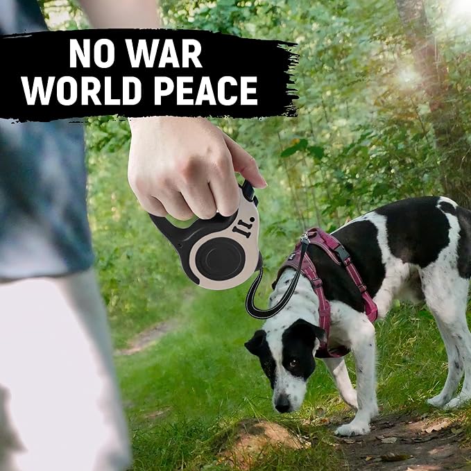 Retractable Dog Leash Automatic Telescopic Tractor Dog Tape, Pet Tape 10/16 FT Durable and Convenient, with Folding Bowl, Dispenser, Rubbish Bags, Suitable for Small and Medium Dogs LIEVUIKEN