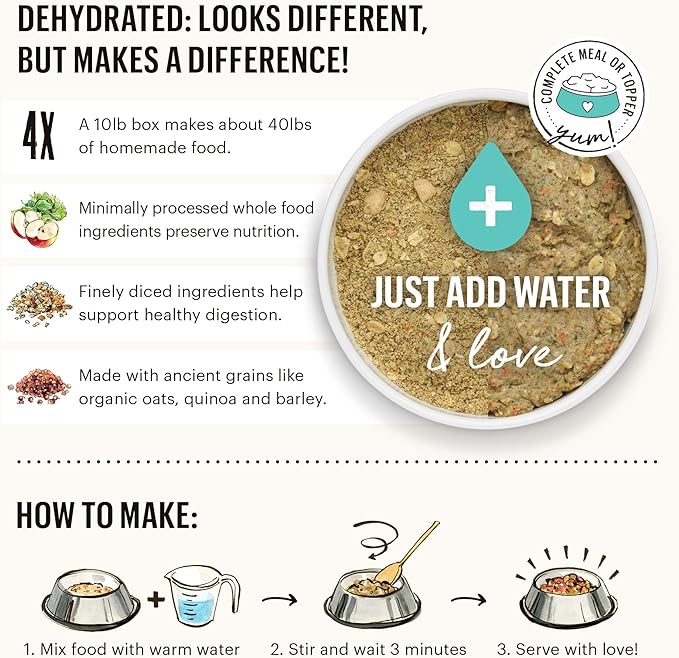 The Honest Kitchen Gourmet Grains Beef & Salmon Recipe Dehydrated Dog Food, 4 lb box - PAWPICO