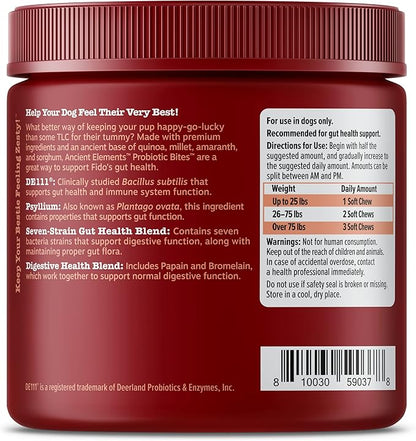 Zesty Paws Probiotics for Dogs - Digestive Enzymes for Gut Flora, Digestive Health, Diarrhea & Bowel Support - Clinically Studied DE111 - Dog Supplement Soft Chew for Pet Immune System - AE, 90 Ct ZestyPaws