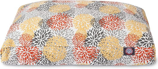 Majestic Pet Citrus Blooms Medium Rectangle Pet Bed - PAWPICO