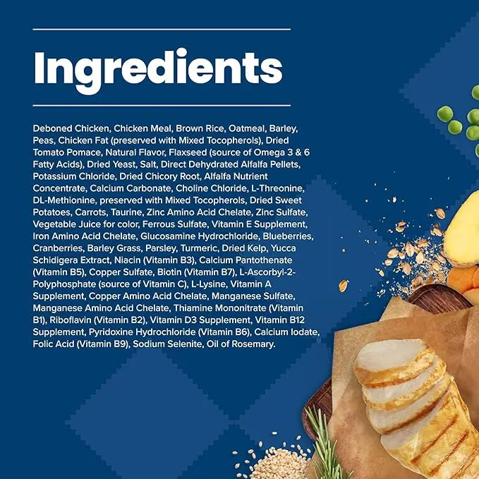 Blue Buffalo Life Protection Formula Adult Dry Dog Food, Helps Build and Maintain Strong Muscles, Made with Natural Ingredients, Chicken & Brown Rice Recipe, 15-lb. Bag - PAWPICO