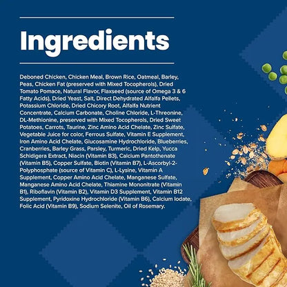 Blue Buffalo Life Protection Formula Adult Dry Dog Food, Helps Build and Maintain Strong Muscles, Made with Natural Ingredients, Chicken & Brown Rice Recipe, 15-lb. Bag - PAWPICO