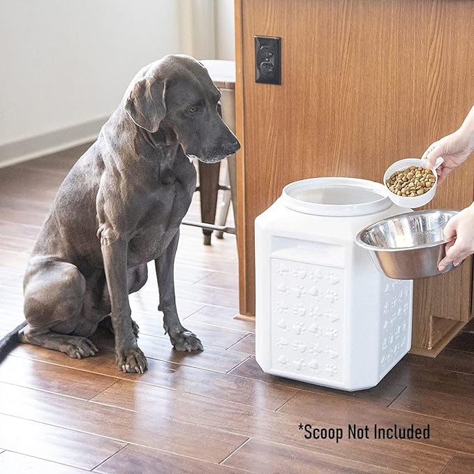 Gamma2 Vittles Vault Airtight Dog Food Storage Container - Fits up to 35 Pounds of Dry Pet Food - Perfect for Cat and Puppy Kibble - BPA-Free Plastic - Made in the USA - 12" L x 16.75" H - PAWPICO