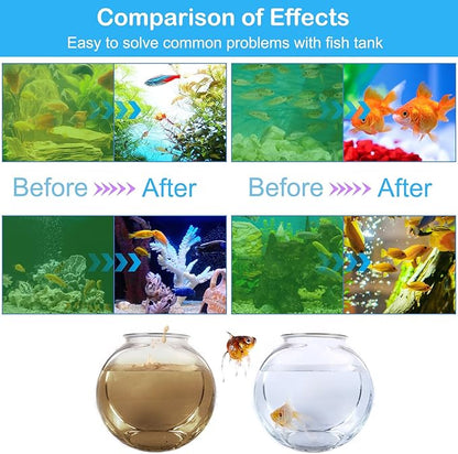 TAISHAN Aquarium Clean Light，13W & 11W & 9 W & 7 W & 5 W & 3 W Algae Removal Light with Timer,Aquarium Water Clean Green Clear Waterproof Clean Light for Fish Tank,Pond,Swimming Pool TAISHAN