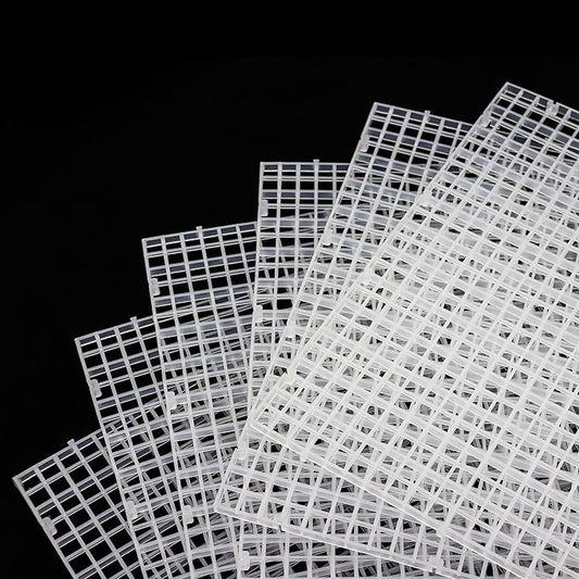 ALEGI Aquarium Fish Tank Divider Plastic Egg Crate Aquarium Filter Bottom Tray Plastic Grid (L 6pcs) ALEGIAquarium