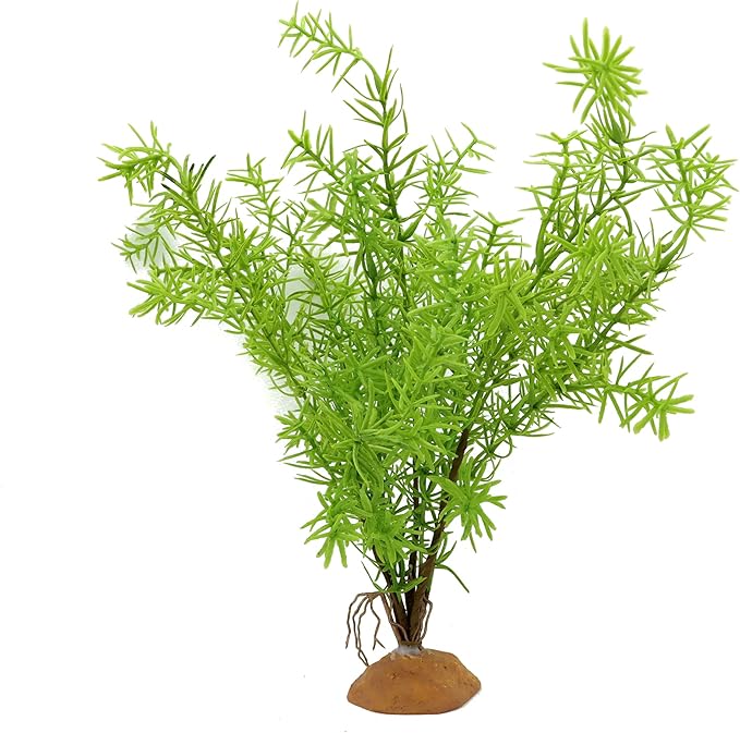 JIHAQUA Lifelike Reptile Tank Plant Decor - Realistic Artificial Plastic Plant for Terrariums and Pet Enclosures (Style D) JIHAQUA